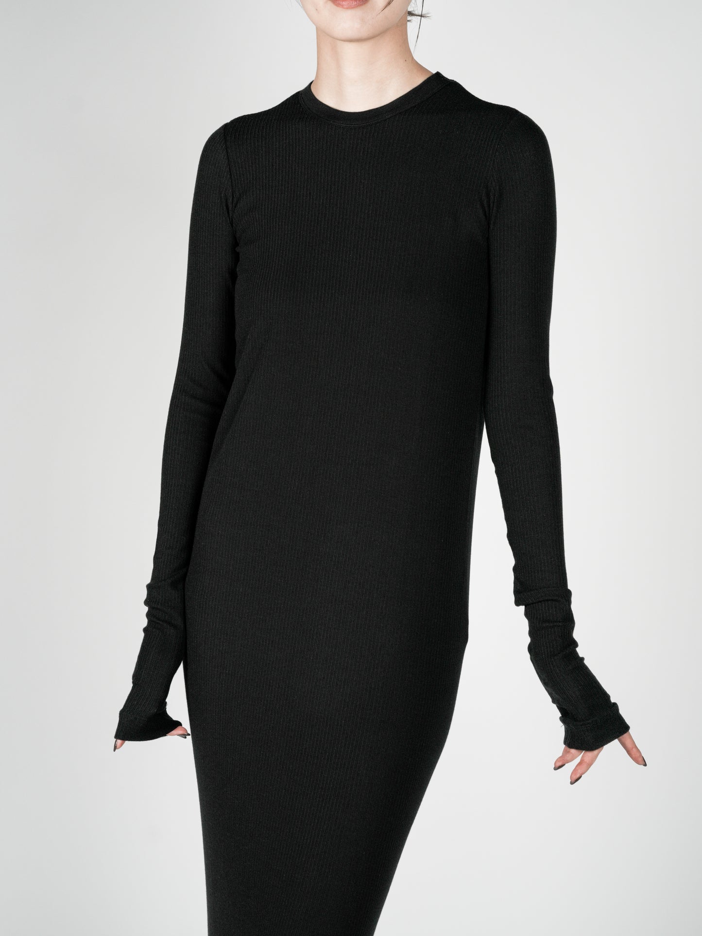 Muhlifain Rib Dress_Black　