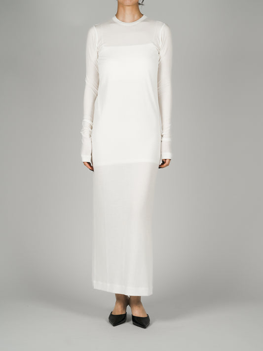 Muhlifain Rib Dress_White