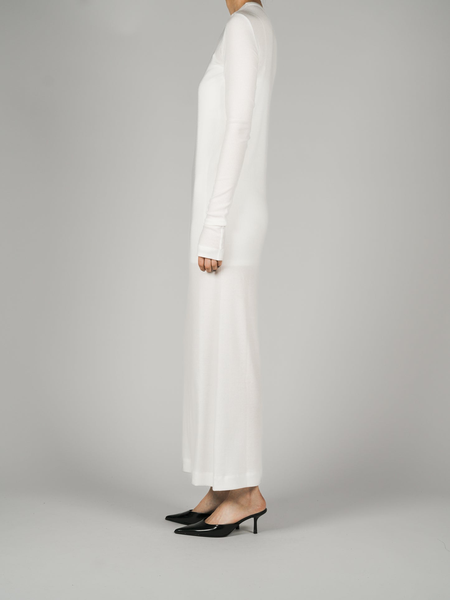 Muhlifain Rib Dress_White