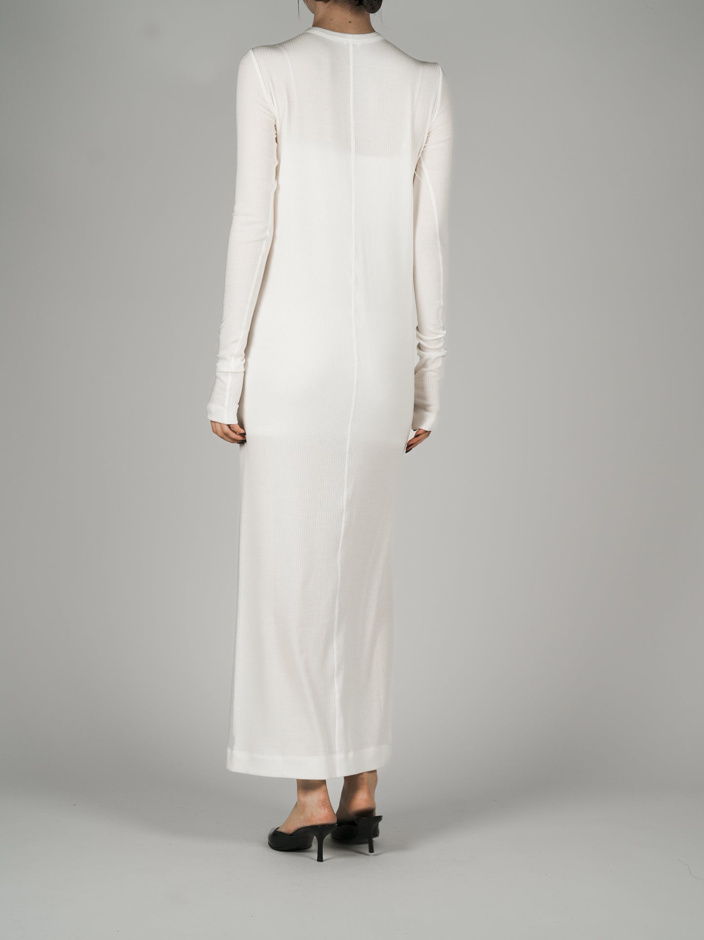 Muhlifain Rib Dress_White