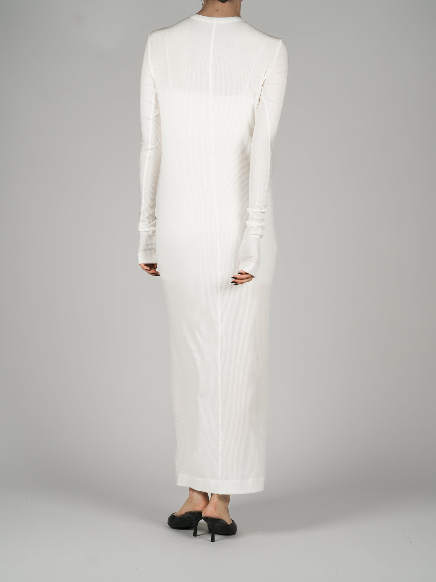 Muhlifain Rib Dress_White