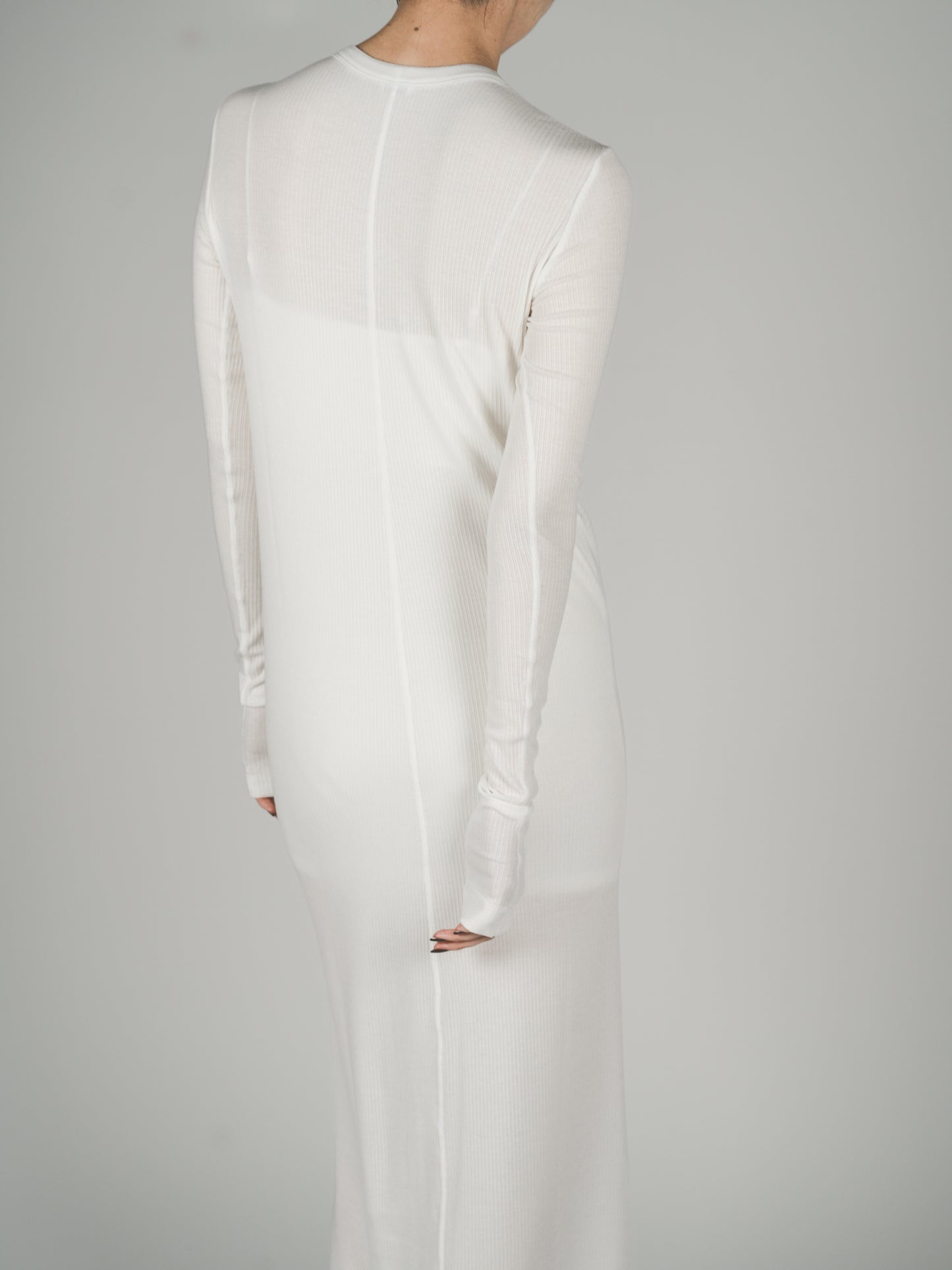 Muhlifain Rib Dress_White