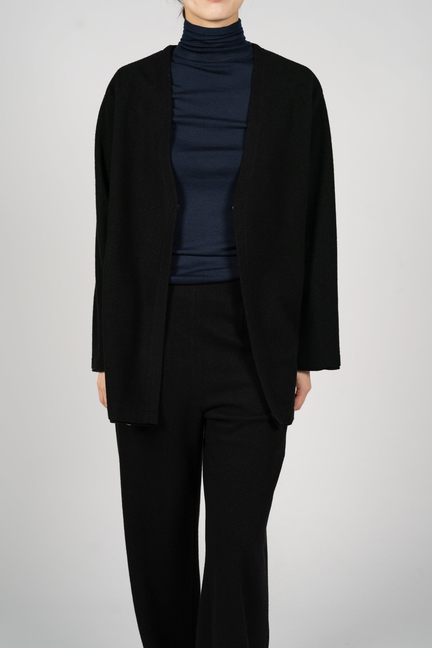 Lupi wool cardigan_Black