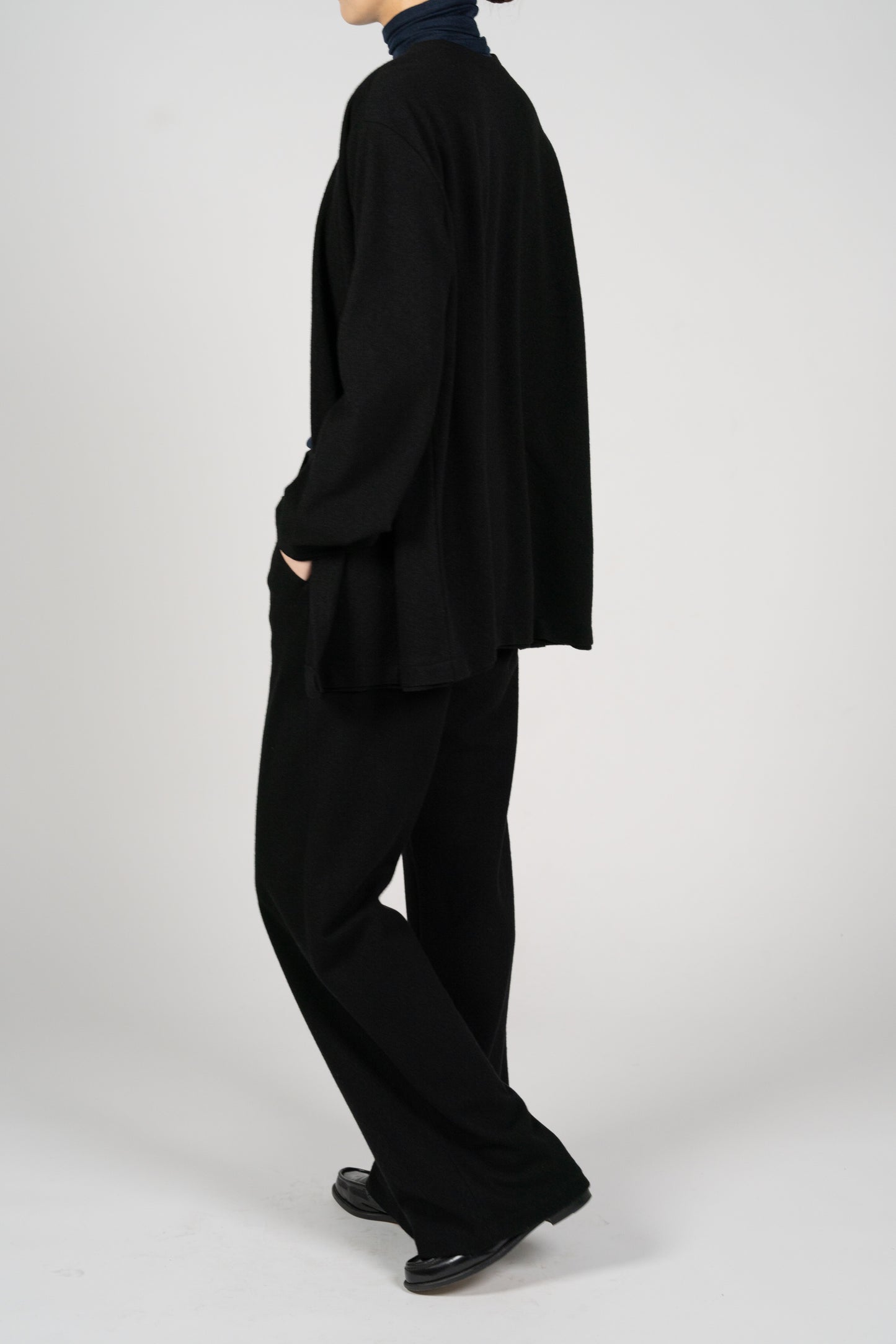 Lupi wool cardigan_Black