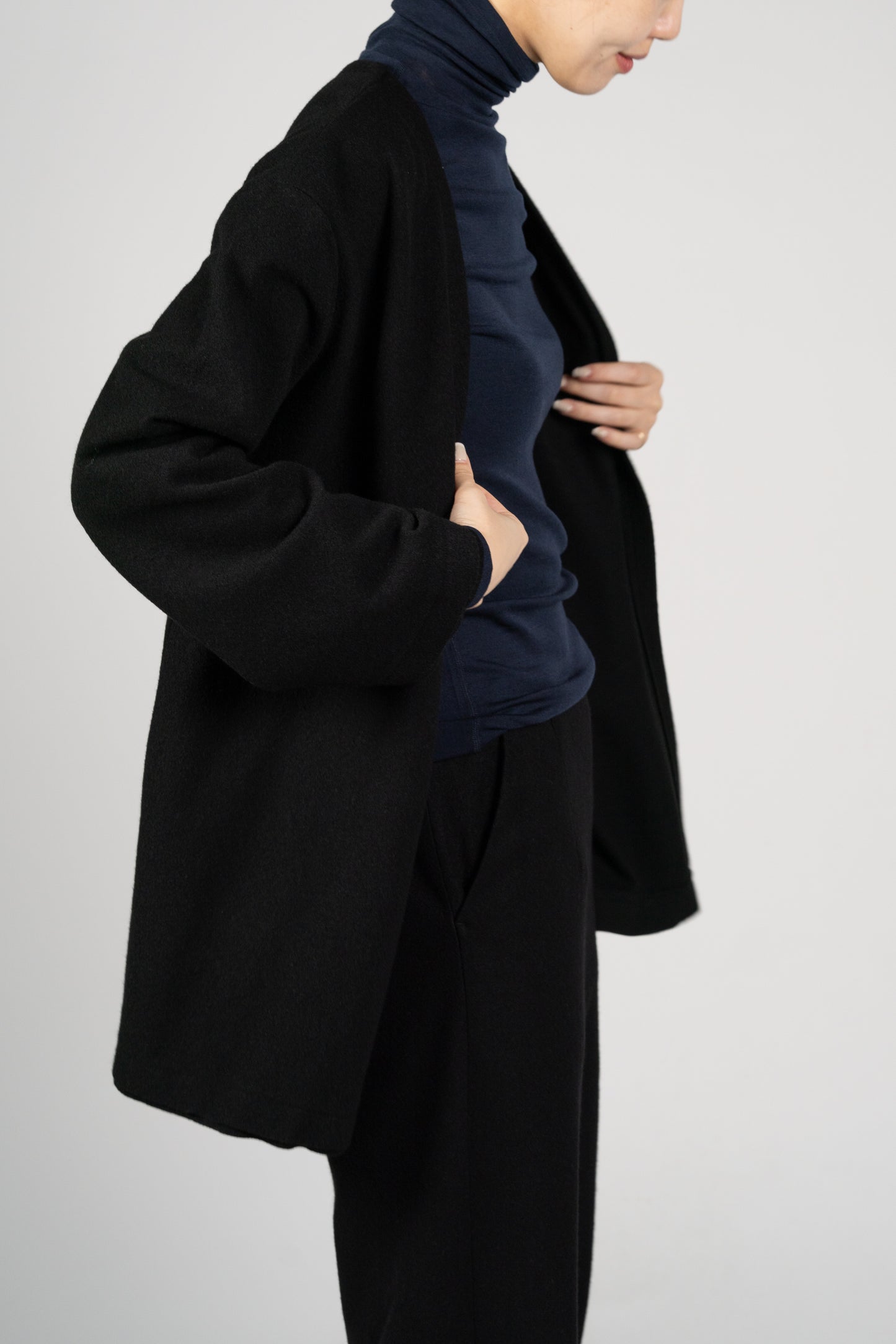 Lupi wool cardigan_Black