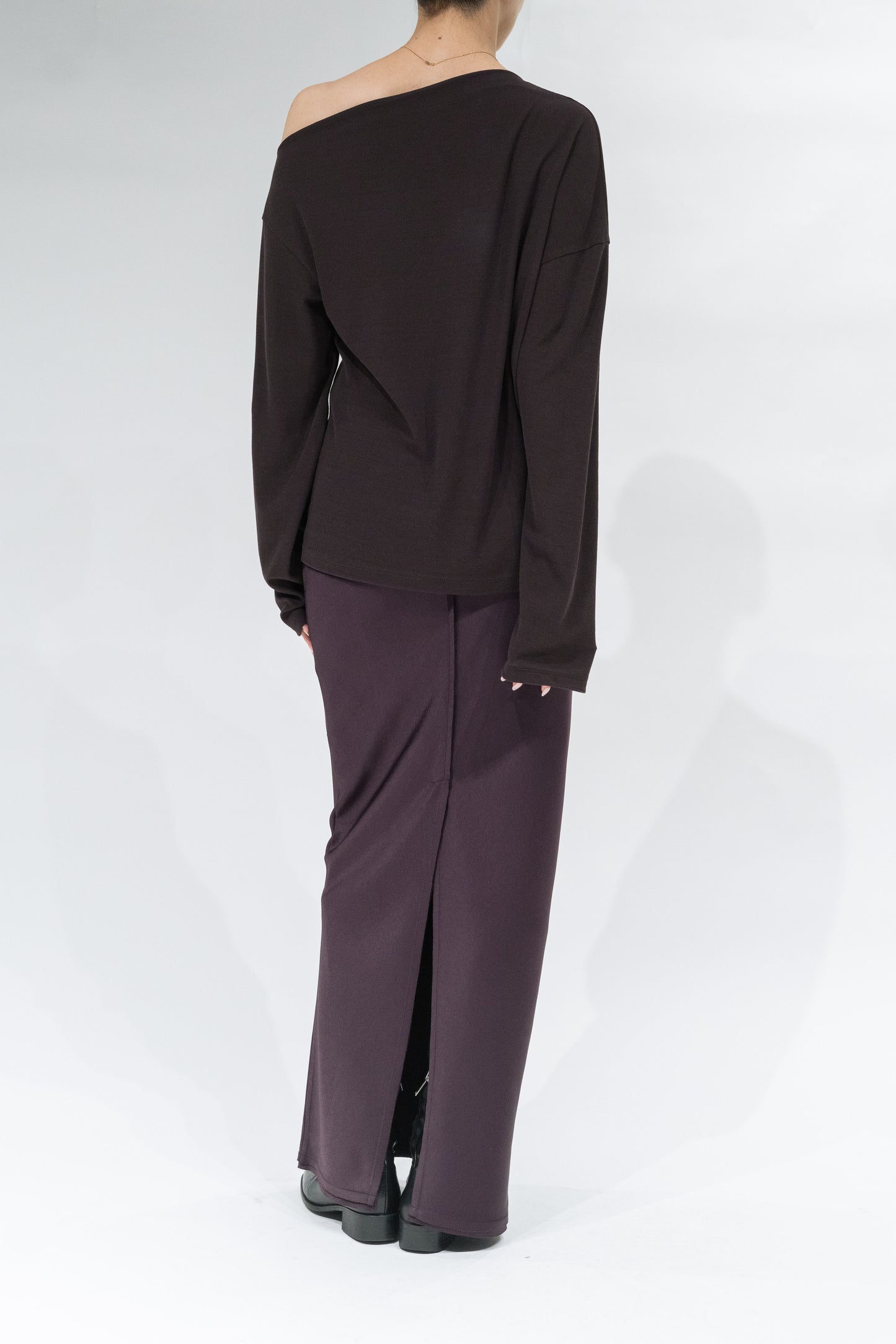 Scheat asymmetry pullover_brown