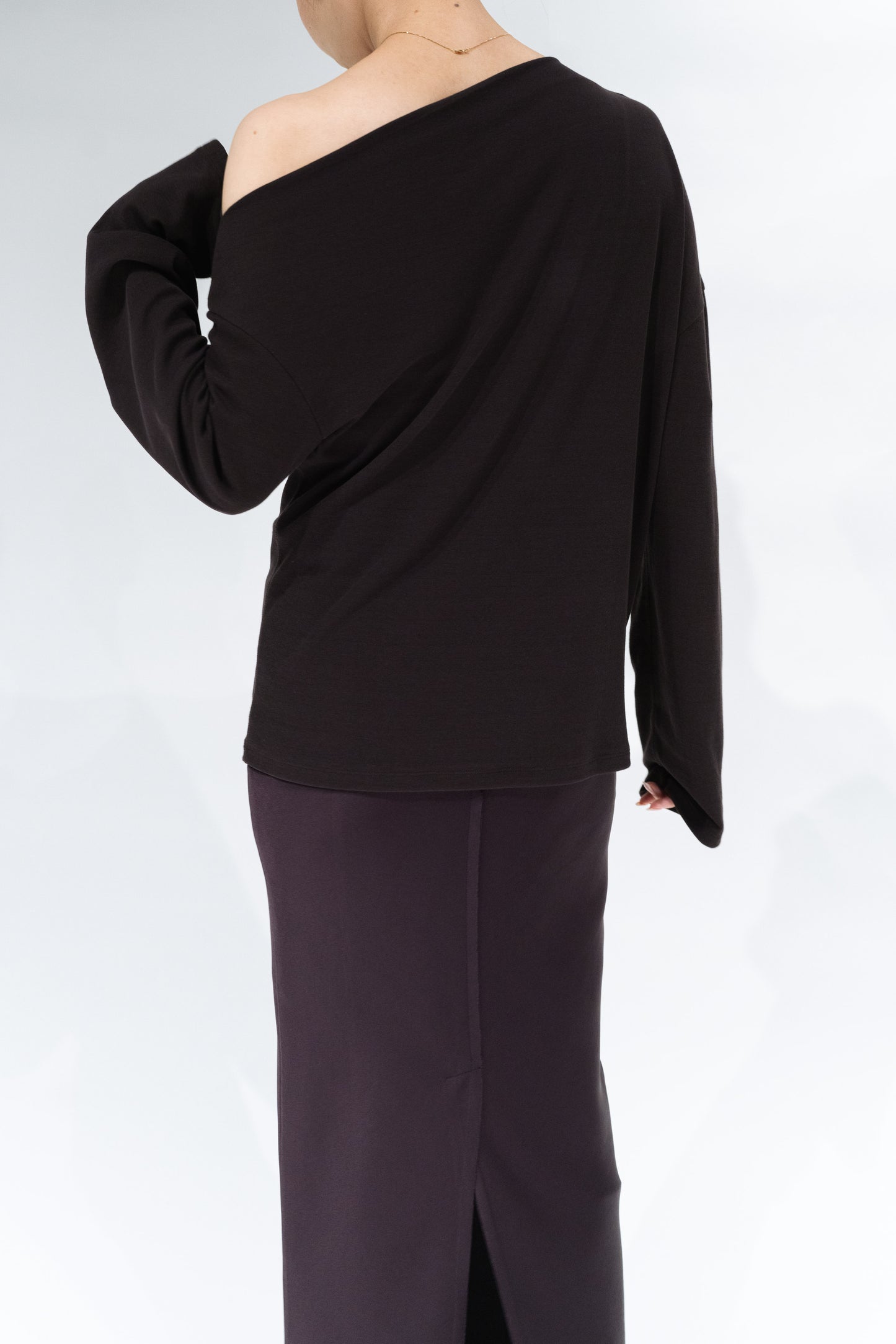 Scheat asymmetry pullover_brown