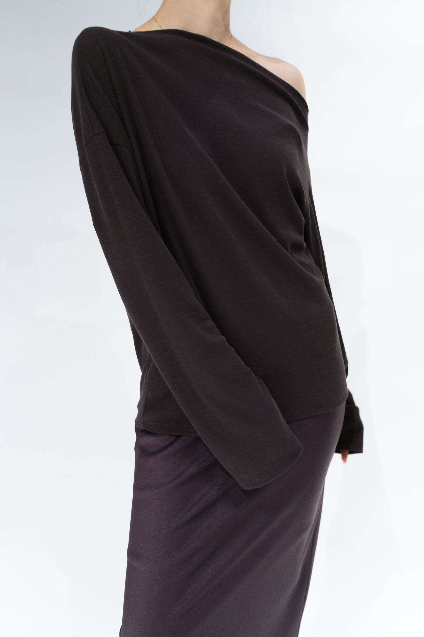 Scheat asymmetry pullover_brown