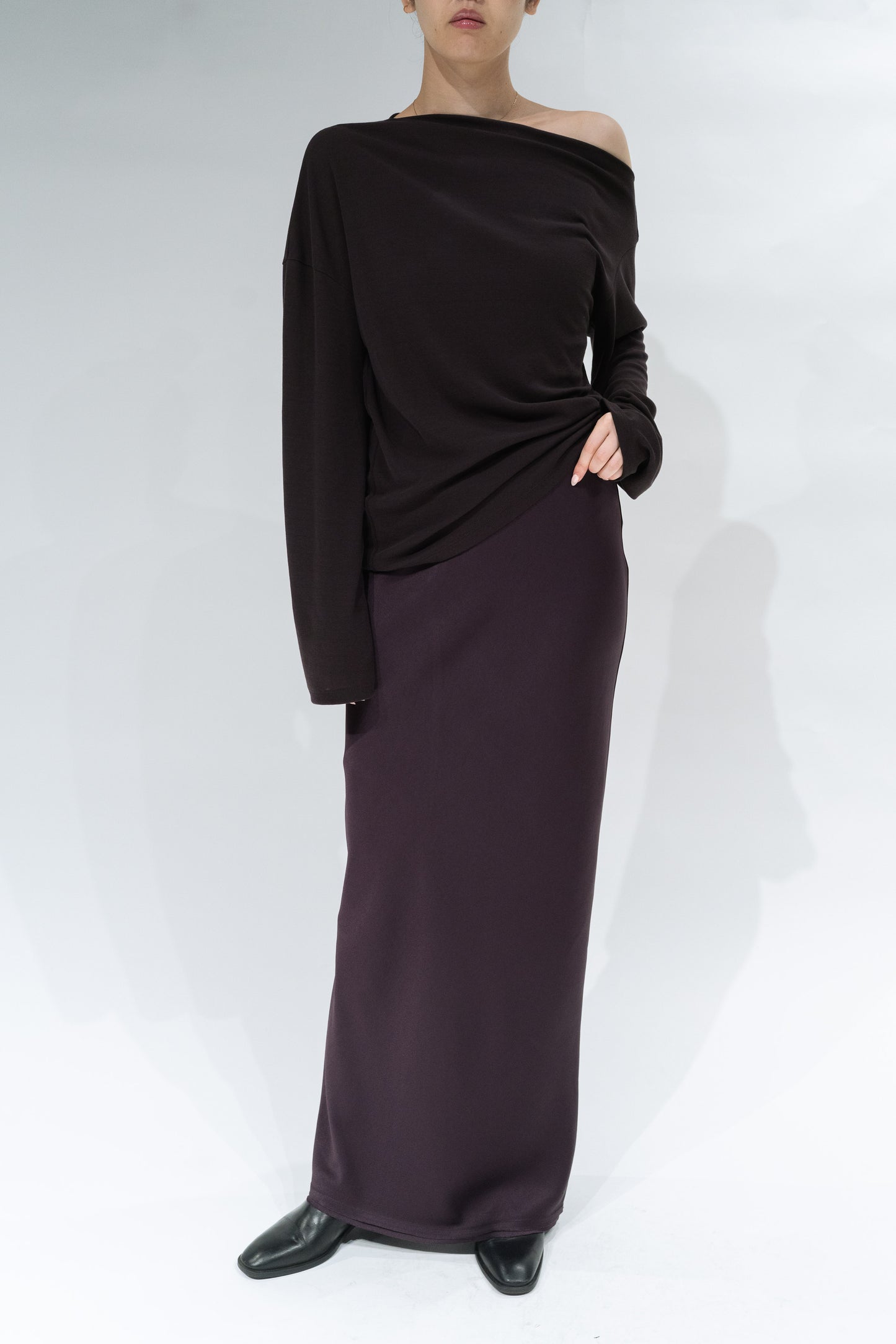 Scheat asymmetry pullover_brown