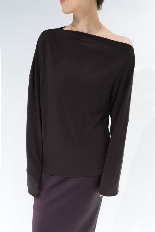 Scheat asymmetry pullover_brown