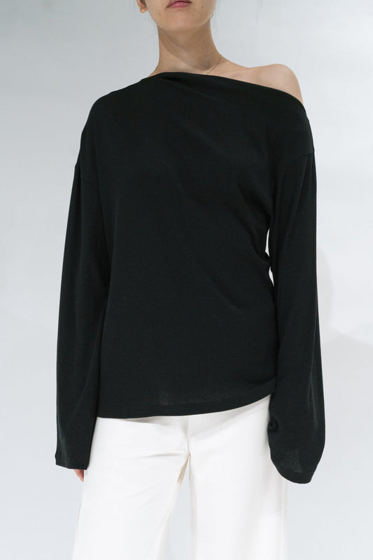 Scheat asymmetry pullover_black