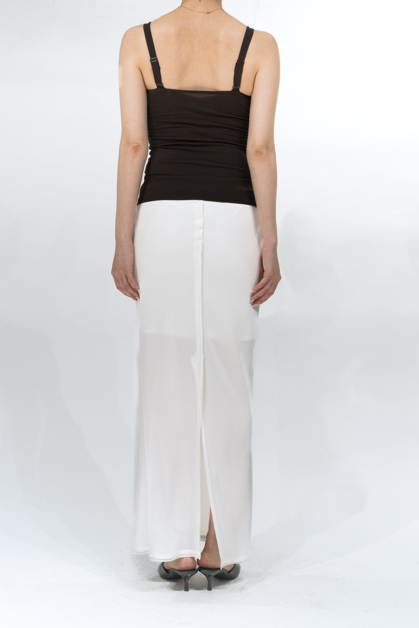 Phekda Narrow Skirt_White