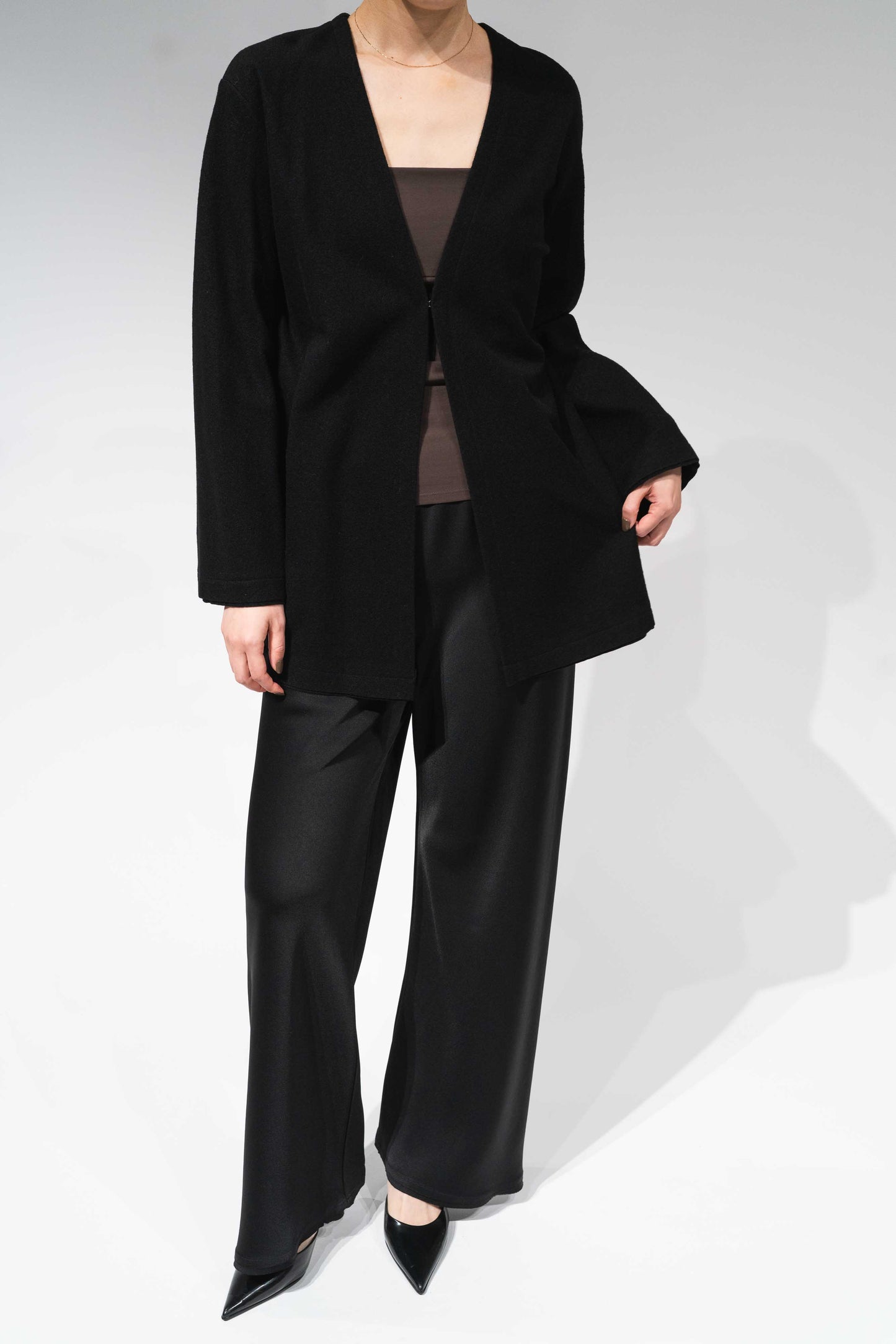 Lupi wool cardigan_Black