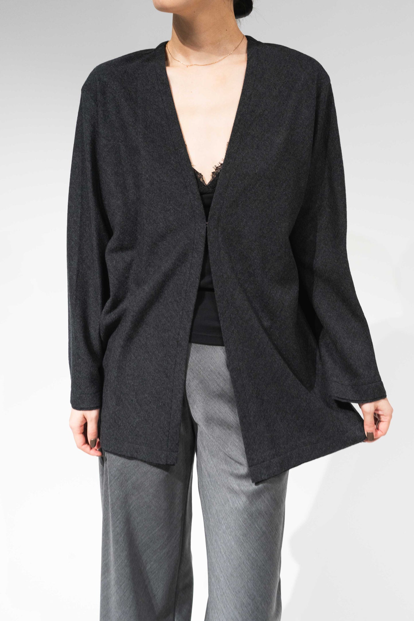 Lupi wool cardigan_Gray