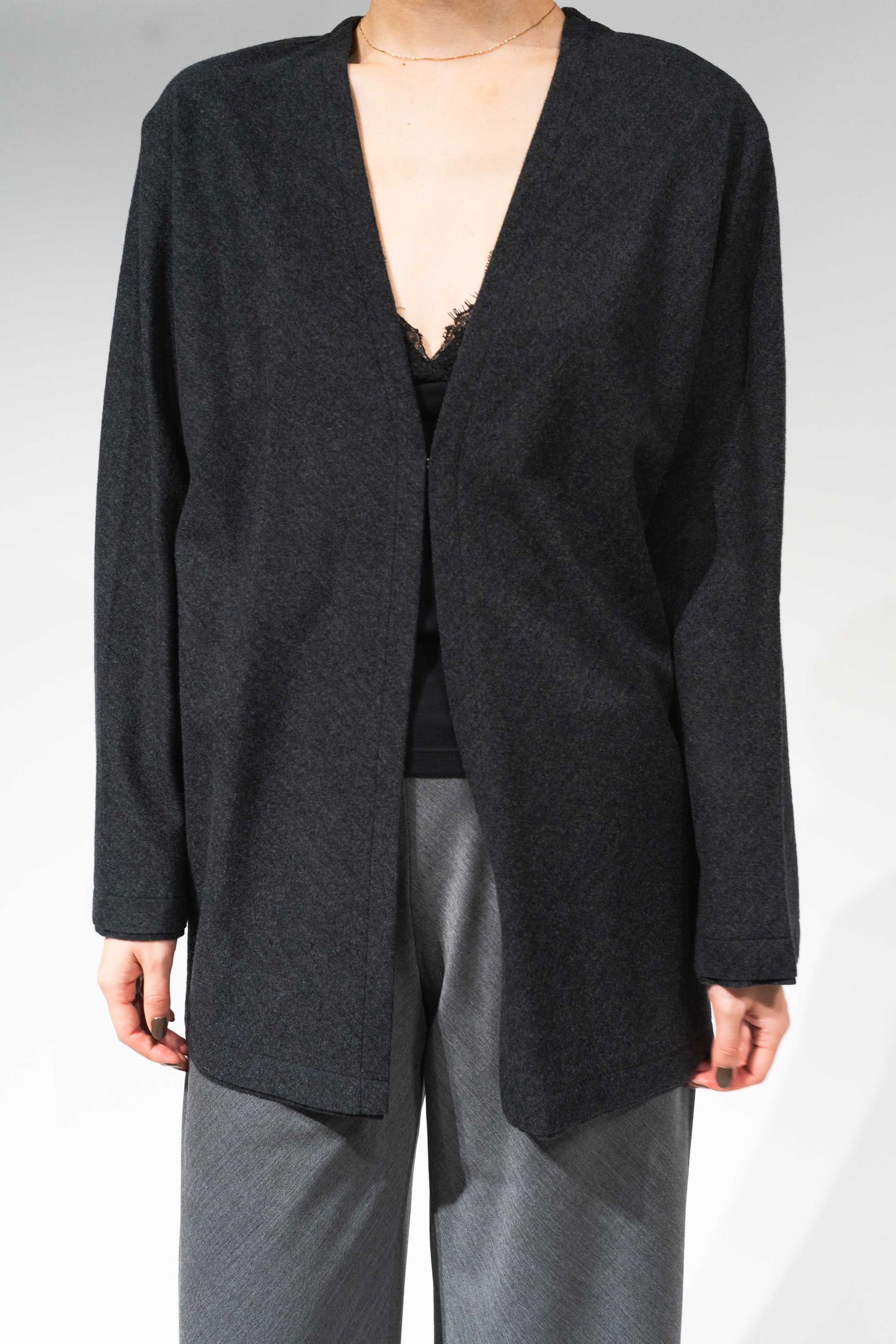 Lupi wool cardigan_Gray