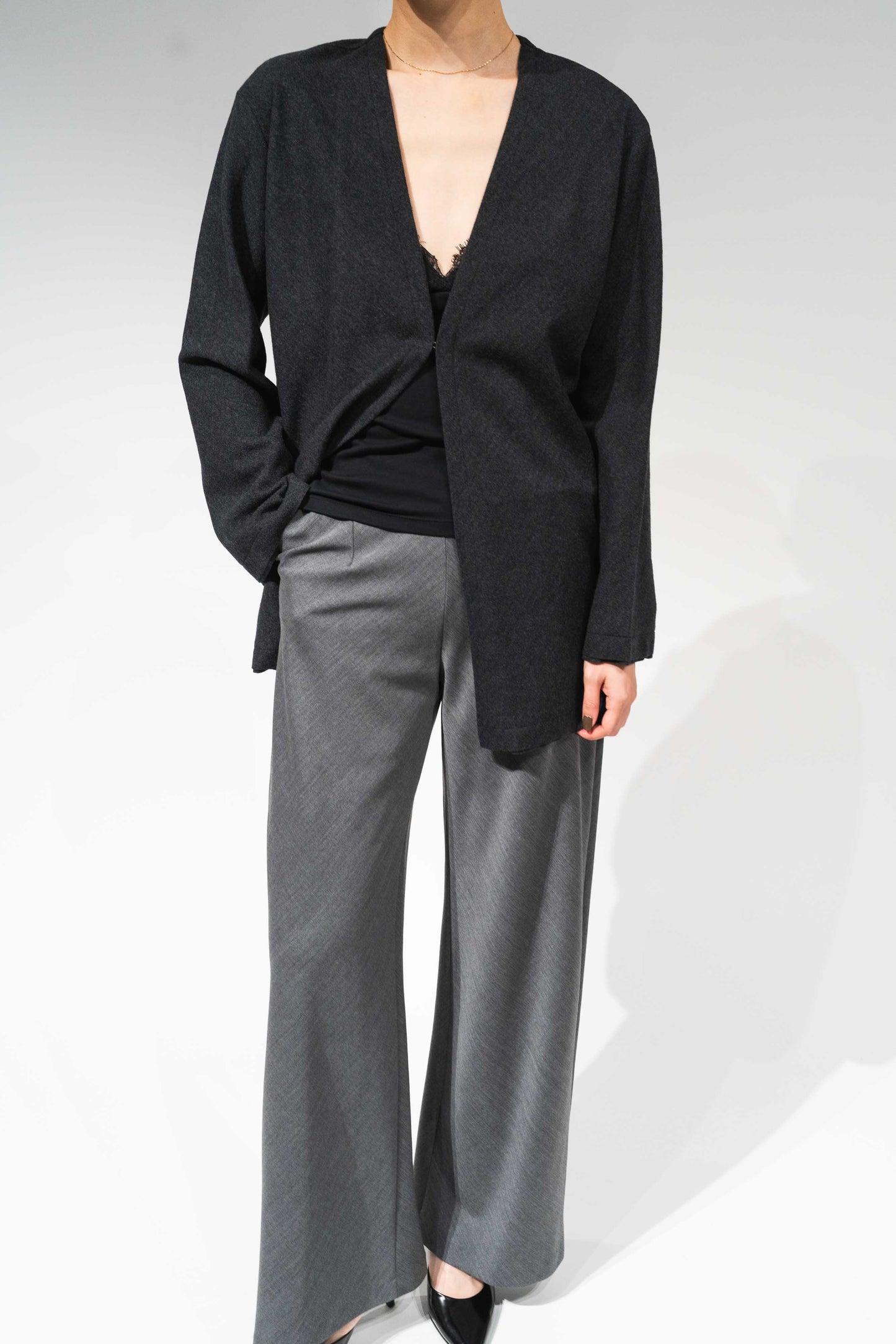 Lupi wool cardigan_Gray