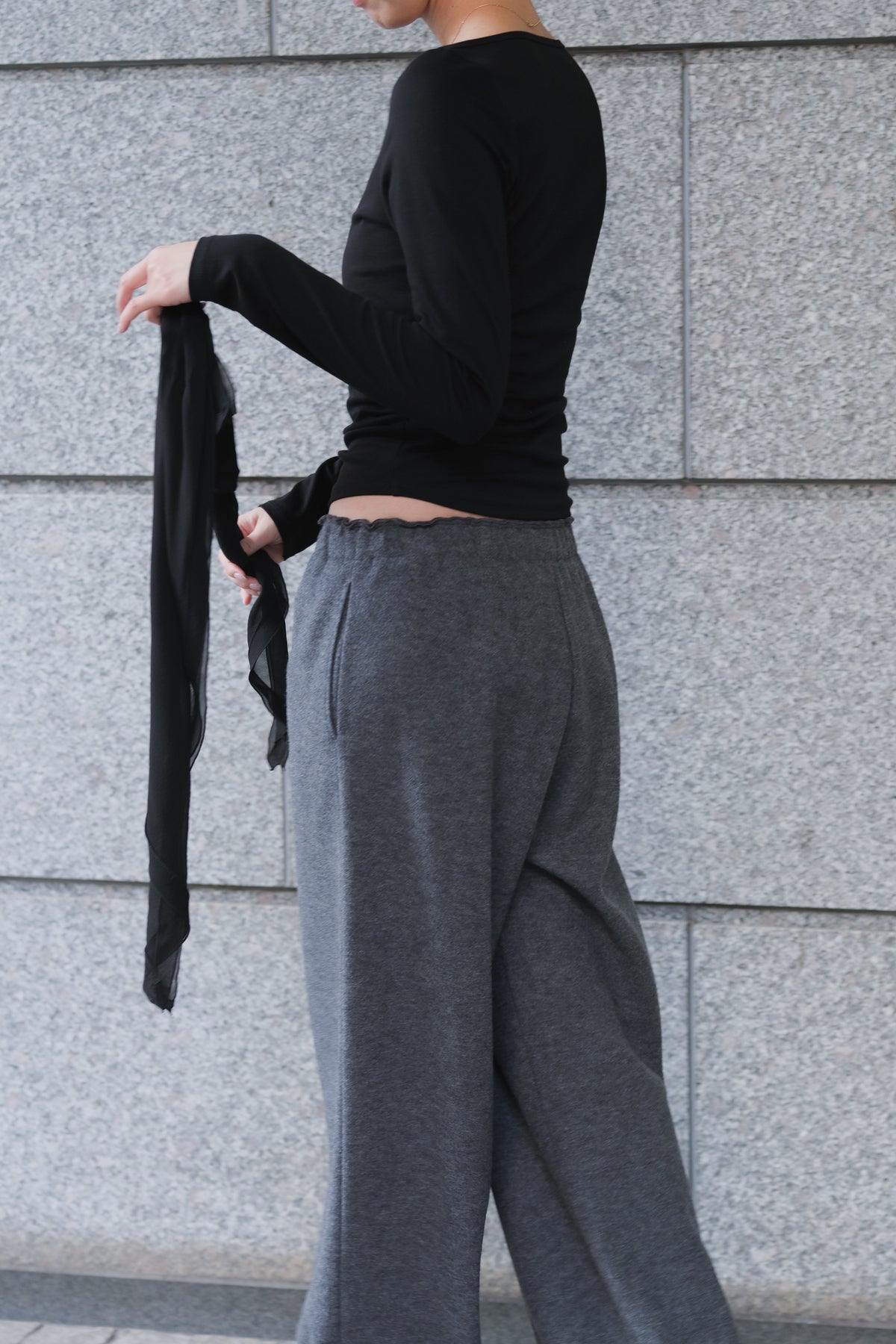 Nekkar boat neck L/S tee_black
