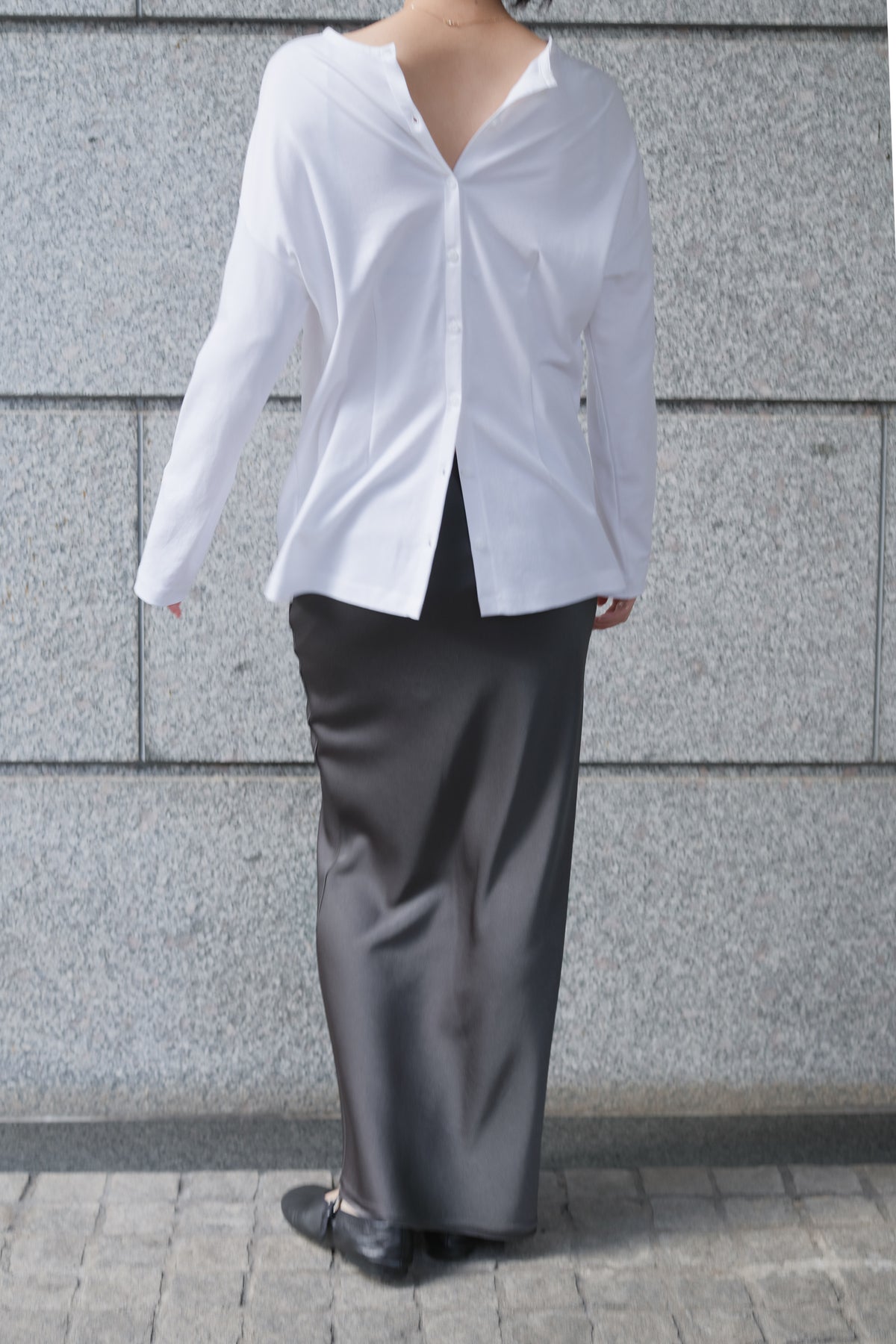 Nekkar 2way L/S tee_white