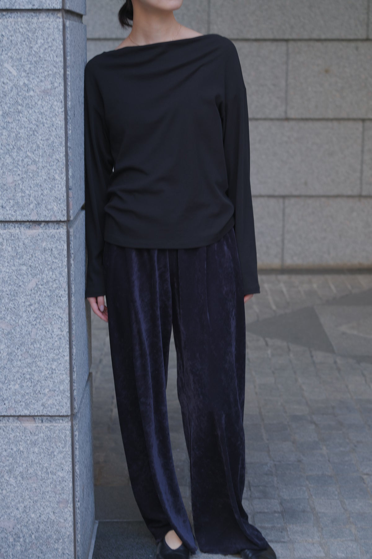 Scheat 2way tops_black