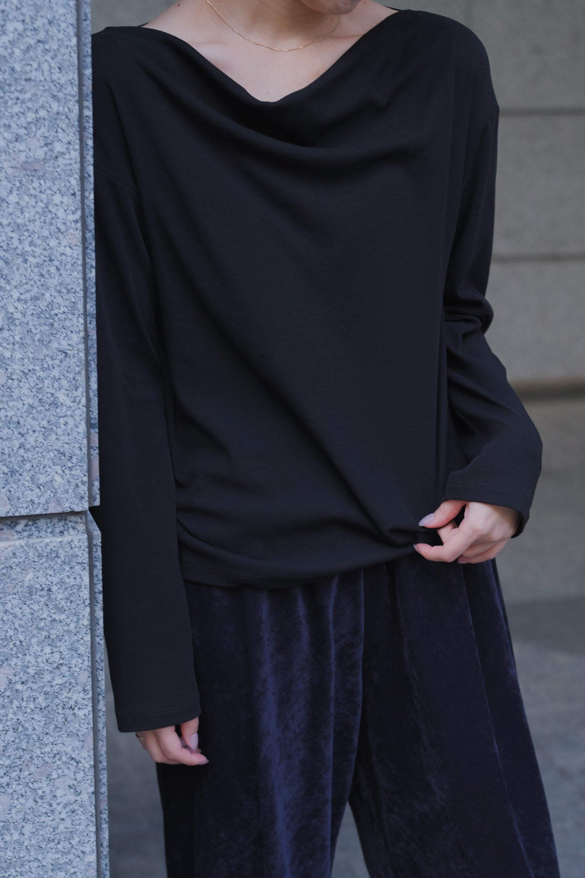 Scheat 2way tops_black