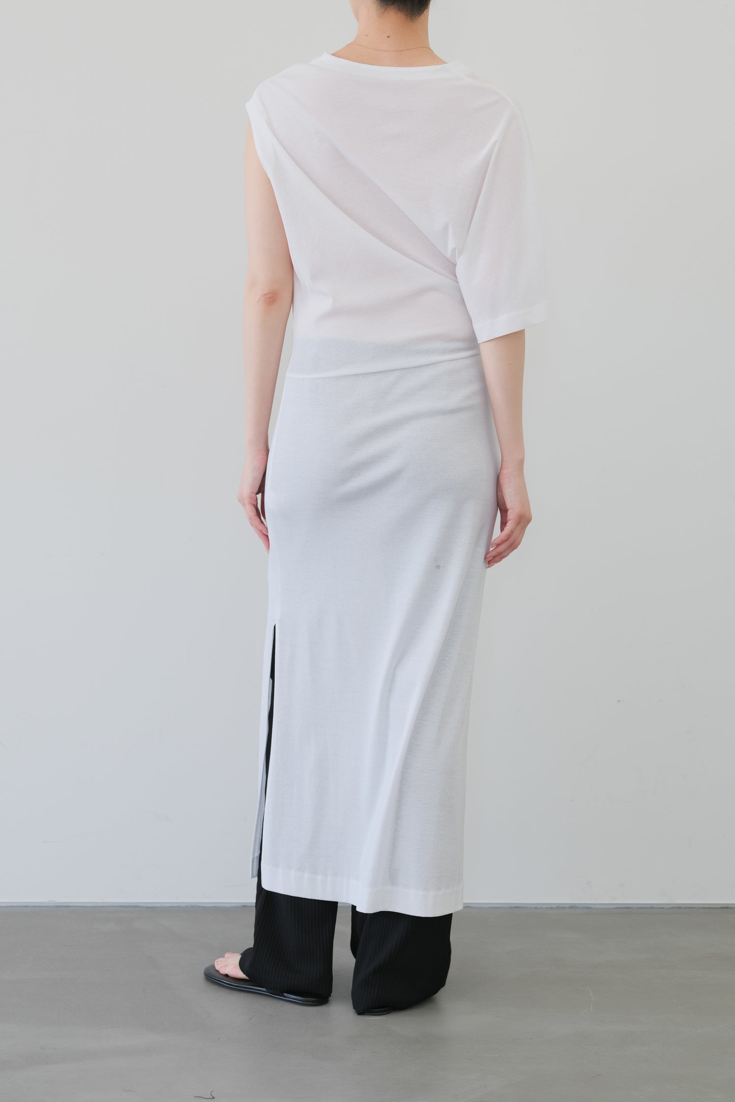 Kiffa Asymmetry Dress_White