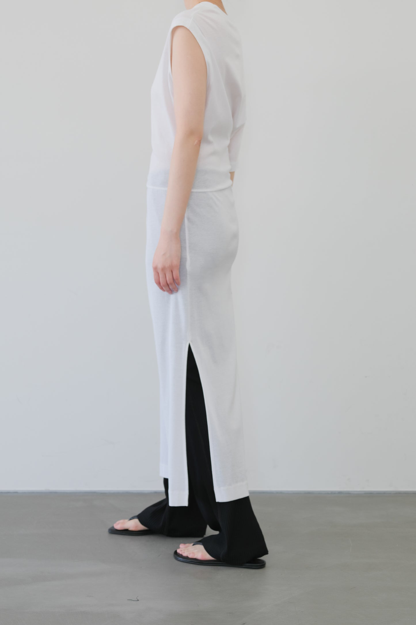 Kiffa Asymmetry Dress_White