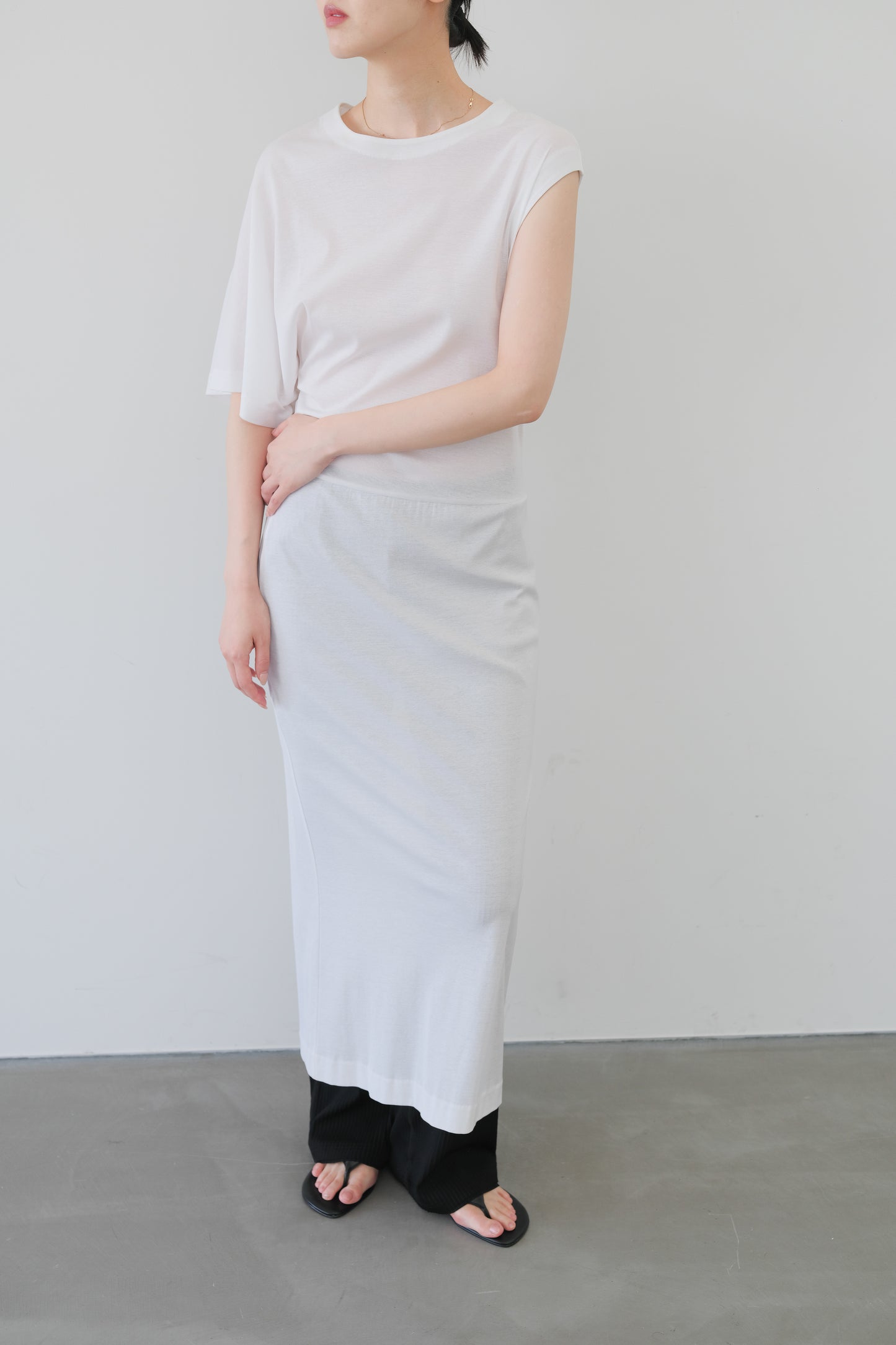 Kiffa Asymmetry Dress_White