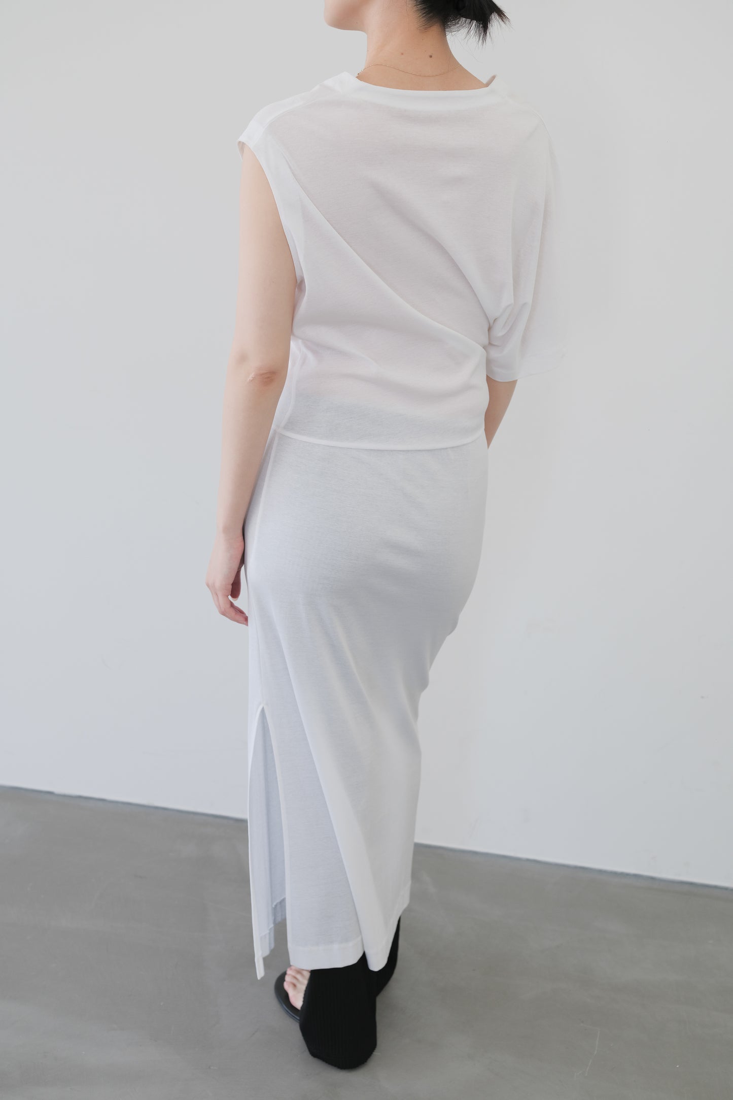 Kiffa Asymmetry Dress_White