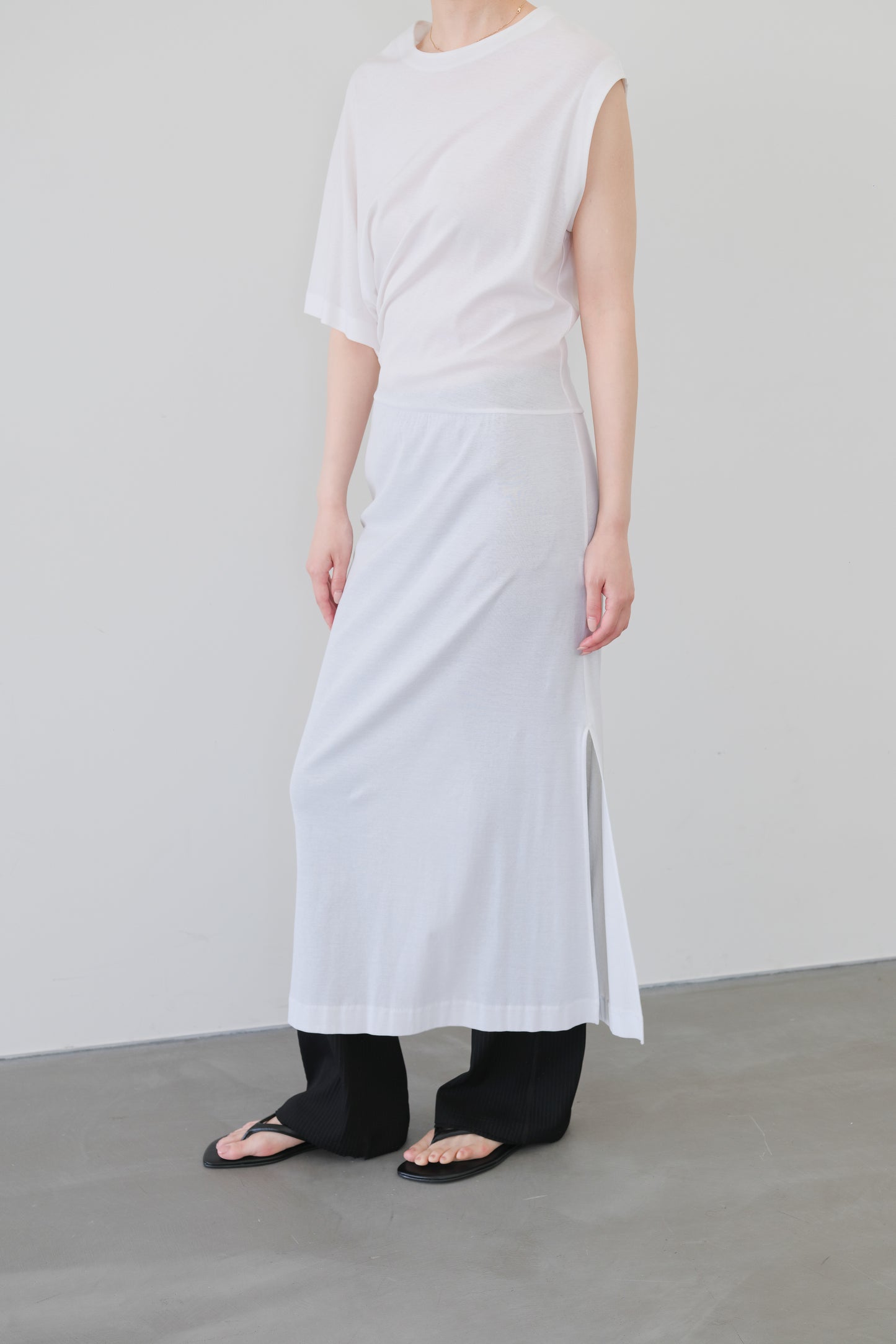 Kiffa Asymmetry Dress_White
