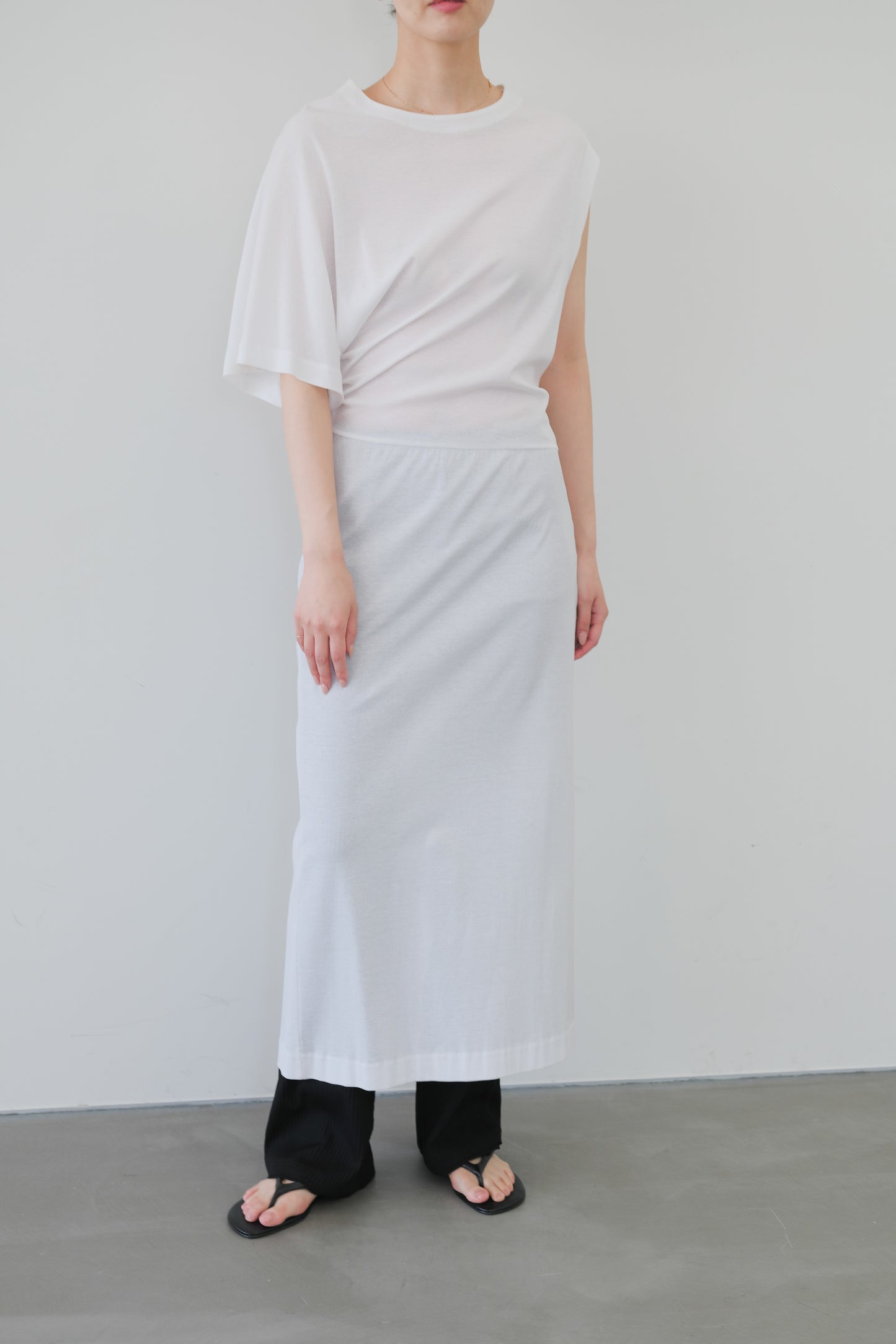 Kiffa Asymmetry Dress_White