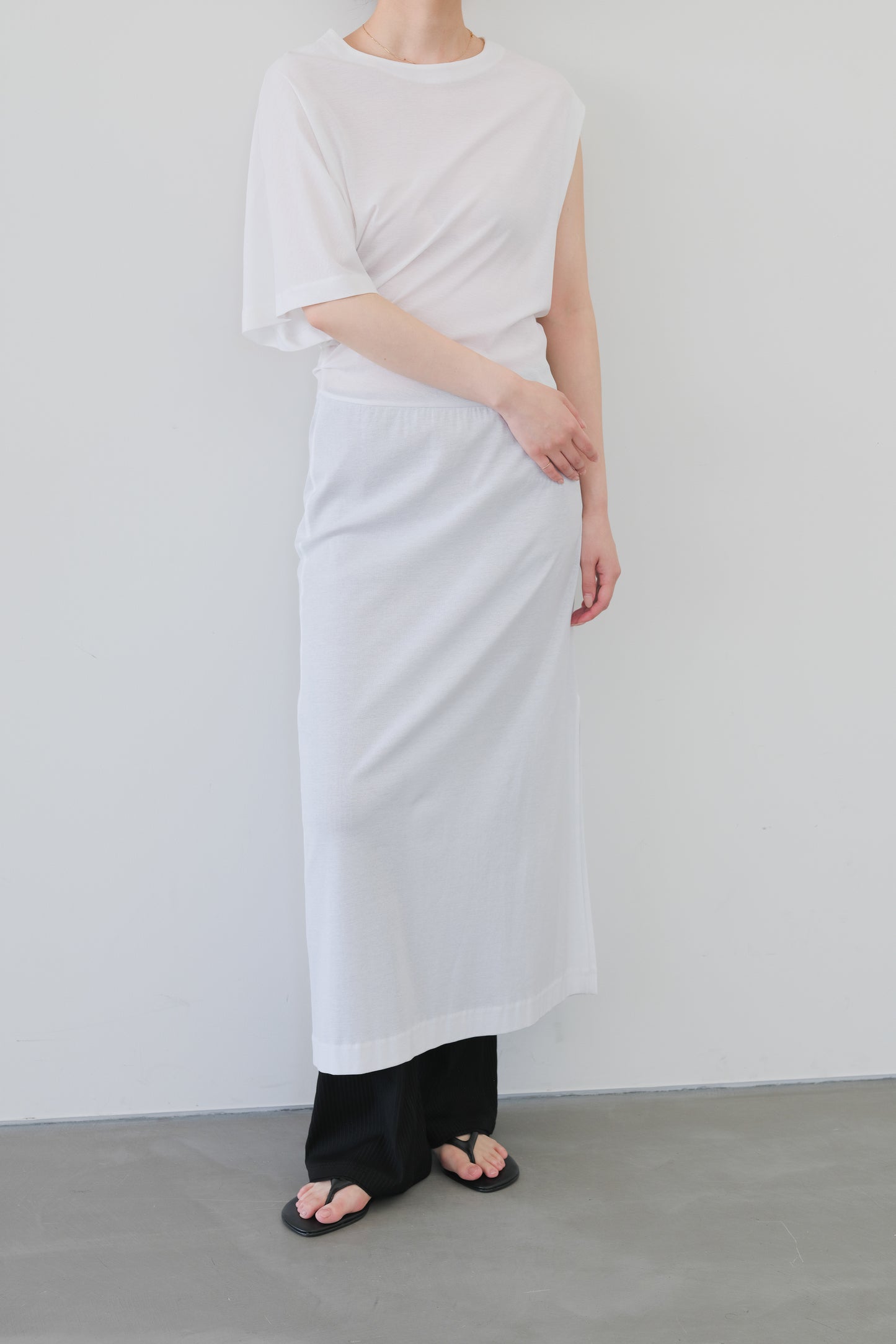 Kiffa Asymmetry Dress_White