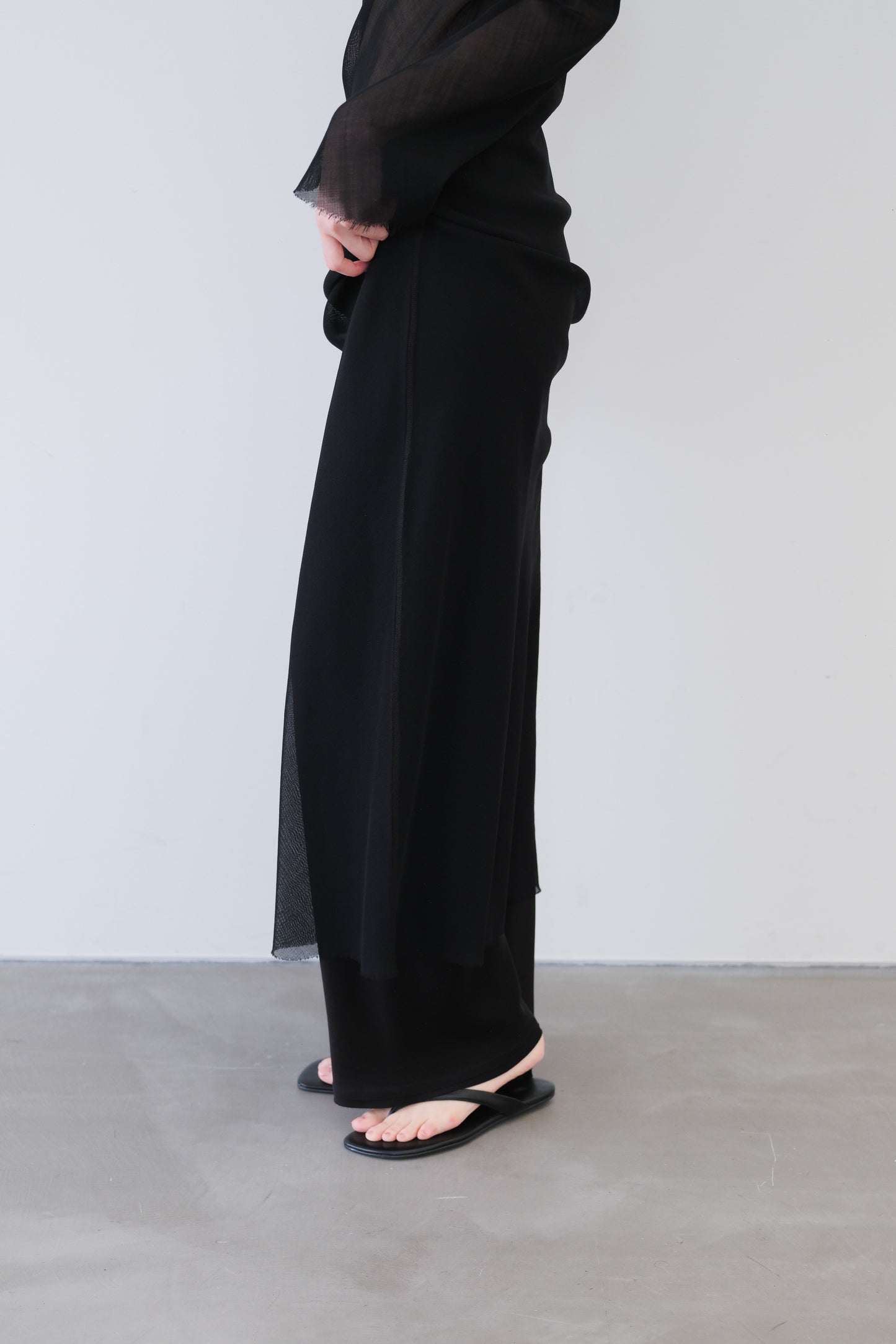 Dubhe Sheer Dress_Black