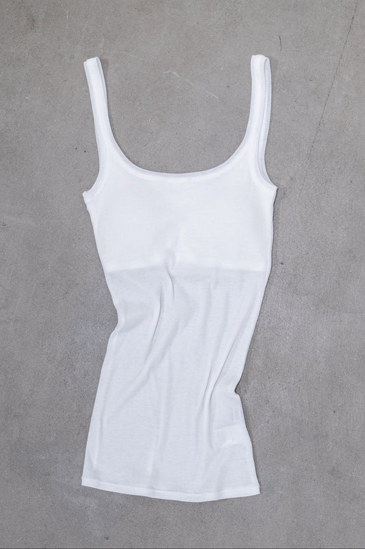 Mira Rib Tank Top_white