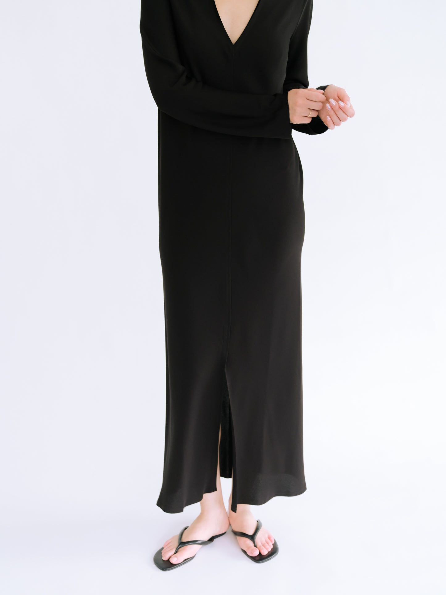 Caeli Reversible L/S Dress_black