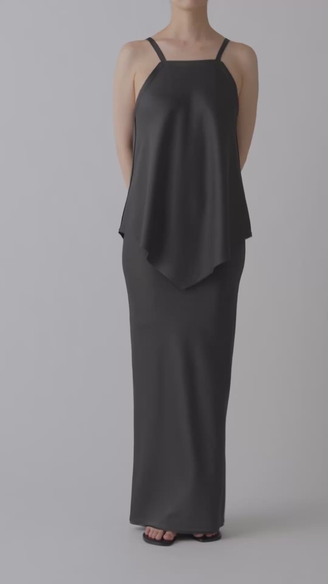 Phekda Narrow Skirt_Gray – PHERE